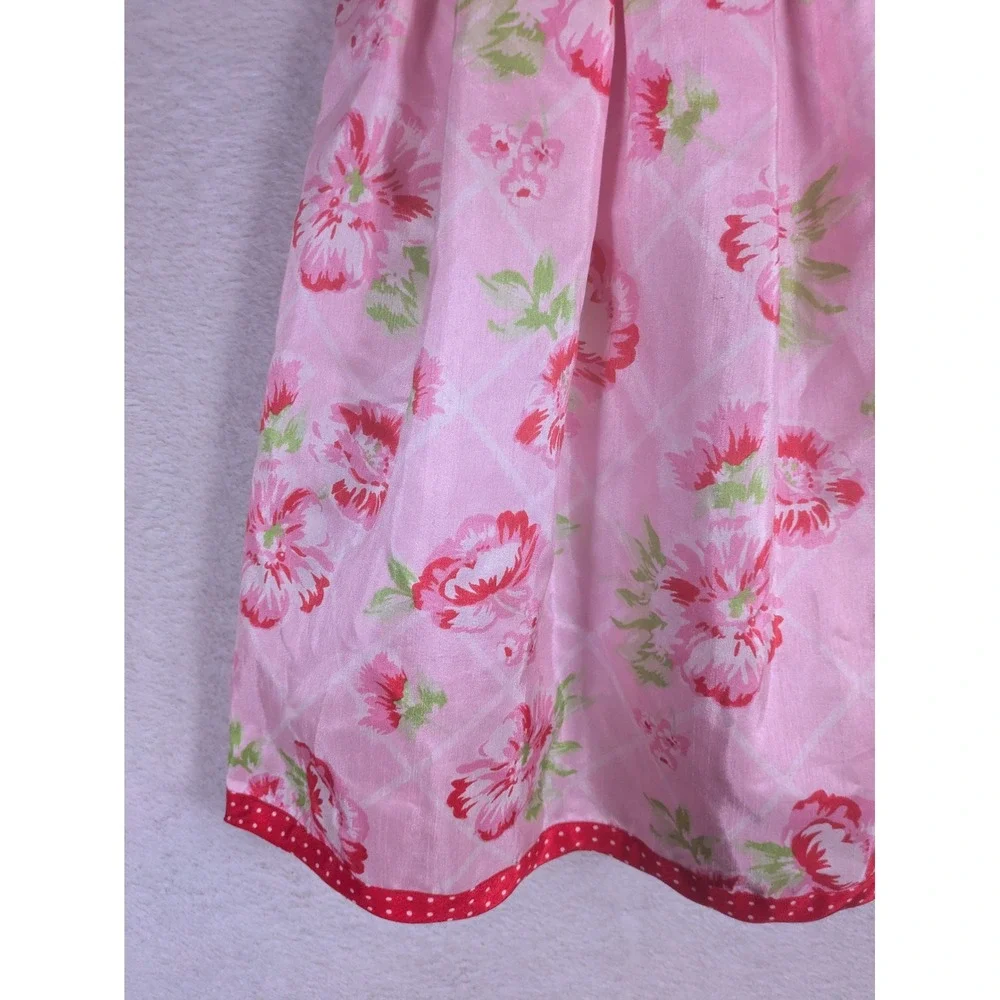 Jona Michelle Floral Dress Girl's Size 8 Pink 3D Flower Bow Back Party